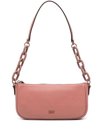 DKNY - Frankie chain-link shoulder bag - women - Calf Leather - One Size - Pink