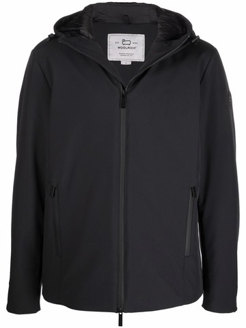 Woolrich - Pacific Soft shell jacket - men - Feather Down/Polyamide/Polyester - XS - Black