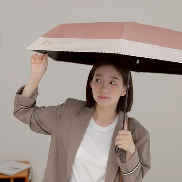 【rento】防曬黑膠刺繡迷你傘-日暮貓
