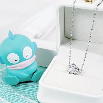 STORY故事銀飾-Hangyodon莫桑鑽系列-人魚漢頓莫桑石單鑽純銀項鍊