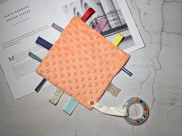 搖鈴安撫巾 標籤安撫巾 多功能口水巾