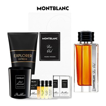 領券再折300【MONTBLANC 萬寶龍】大師傑作-星夜沉香木淡香精125ml(贈黑色大班香氛蠟燭140g+旅行組+隨機沐浴精150ml.附紙袋)快速出貨