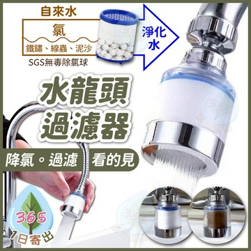【NEW 水龍頭迷你款 過濾器】水龍頭過濾器 降氯 過濾 360°萬向 加強PP棉濾芯 濾心 除氯球 防噴濺 廚房 浴室