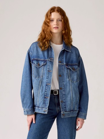 女款 XL版牛仔外套 / 精工中藍染水洗 / 天絲棉 人氣新品