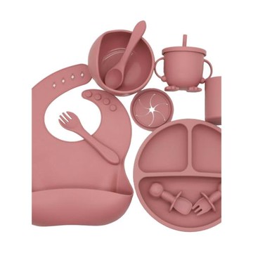 德國進口食品硅膠圍兜飯兜防水嬰兒寶寶超軟兒童吃飯輔食圍裙便攜