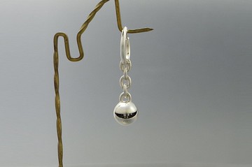 微笑球 nano Pierce_3 (s_m-O.06) 微笑 lol 穿孔耳環純銀圈形耳環