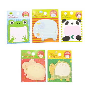 6642 動物樂園便利貼 N次貼 便條紙 便簽本 便條本 隨身本 筆記本memo紙