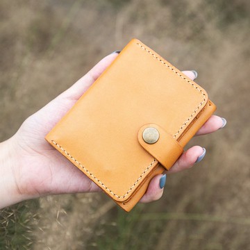 【客製化禮物】【對折零錢卡包/女生卡夾】Mister手作材料包