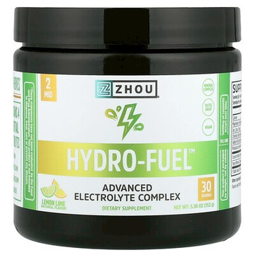 Zhou Nutrition, Hydro-Fuel™，高級電解質複合物，檸檬酸橙，5.36 盎司（152 克）
