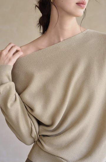 法式極簡 桑蠶絲羊毛針織上衣