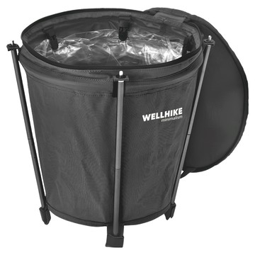WellHike 玩客 可折疊收納儲物圓桶 20L  黑色  1層  1個