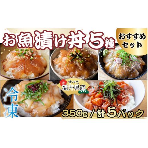 ふるさと納税 福井県 高浜町 干物屋さんの漬け丼 オススメ5パック（プロトン凍結）