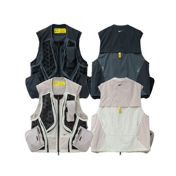 Nike U NRG ISPA Mlle Vest 機能戰術背心 灰黑/米灰 FV4900