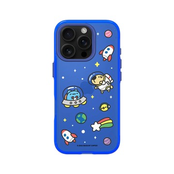 iPhone 16 Pro Clear 激光藍 - 貓貓蟲咖波 Bugcat Capoo - 咖波宇宙探險