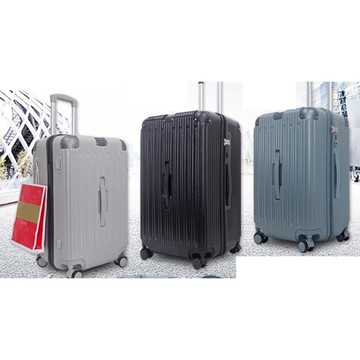 ~雪黛屋~BATOLON 24吋行李胖箱海關鎖360度飛機輪三手把PC+ABS防爆拉鍊鋁合金桿W2255