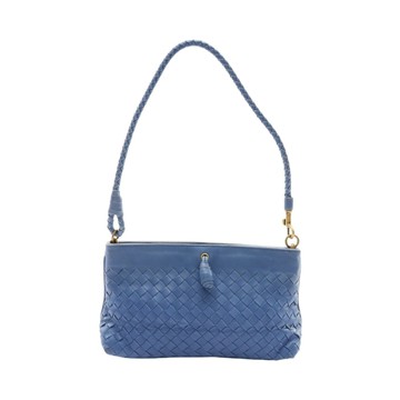 BOTTEGA VENETA BV 寶緹嘉 肩背包 藍色 編織羊皮 179198 【二手名牌BRAND OFF】