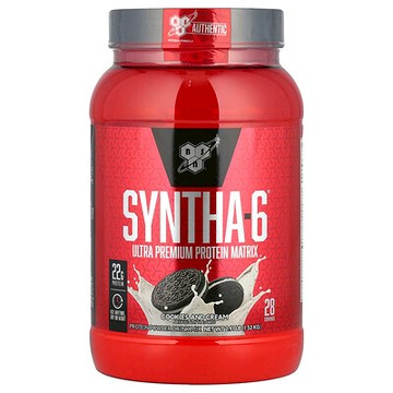 BSN, Syntha-6®，超優質蛋白質基質，曲奇和奶油，2.91 磅（1.32 千克）