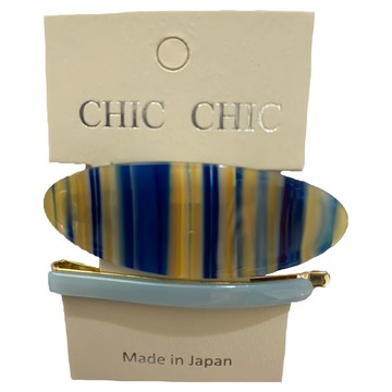 CHIC CHIC 日本造型BB夾 Set  橢圓藍色