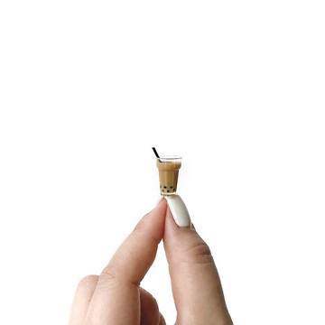 (現貨) 盆栽裝飾 迷你飲料插飾-珍珠奶茶 微景觀擺飾