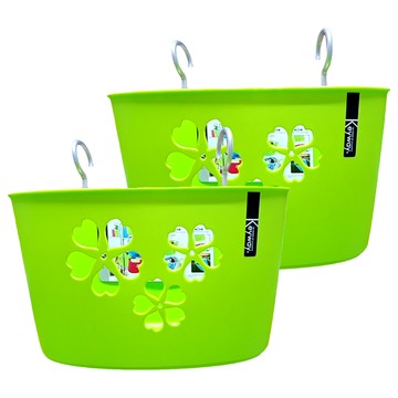 KEYWAY 聯府 櫻花吊籃  343 x 163 x 202mm  2個  綠色