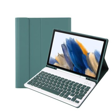 適用S10FE三星S11平板A8藍牙鍵盤A9+保護殼S6 Lite筆槽S8套S9FE