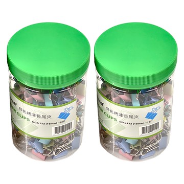 SCHMIDT 司密特 長尾夾 19mm 144支  多色  2桶