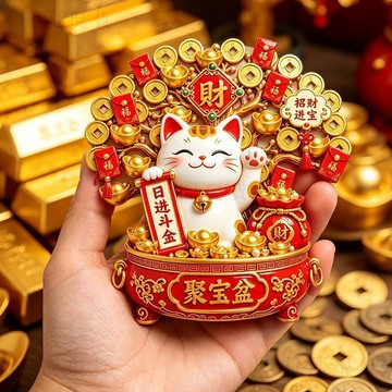 現貸928⚡搖錢樹招財貓冰箱貼磁吸貼發財樹日進斗金招財進寶創意禮品伴手禮