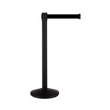 【量販2入】豪華烤漆伸縮欄柱(錐盤)/E85A-BK 開店/欄柱/紅龍柱/排隊/動線規劃