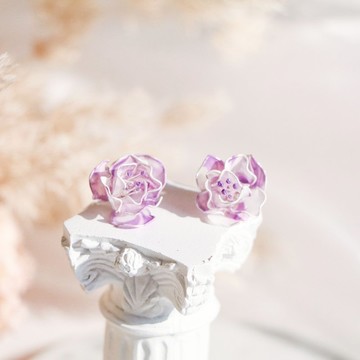 純。花雨露 / 日本樹脂創作。複合式媒材。925純銀