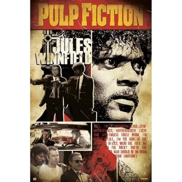 【黑色追緝令】 PULP FICTION 進口海報 山謬傑克森