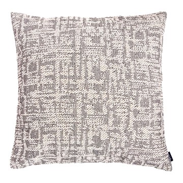 HOLA 和樂家居 查莉幾何緹花抱枕套 190g  50 x 50 x 0.5cm  幾何黑米