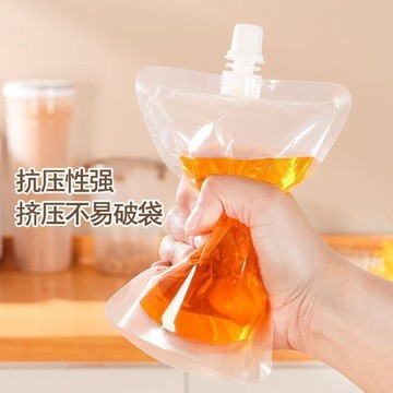 🛒臺灣24h🌳一次性透明耐高溫豆漿奶茶果汁飲料多種口徑吸嘴袋便攜外賣打包袋