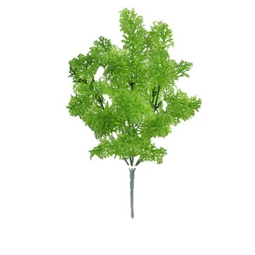 洛陽牡丹 6叉 仿真香草苔蘚草 軟膠手感噴色水草 仿真植物