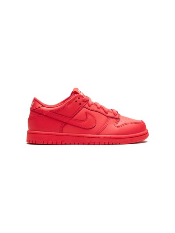 Nike Kids - Dunk Low "Track Red" sneakers - kids - Rubber/Fabric/Calf Leather - 1Y