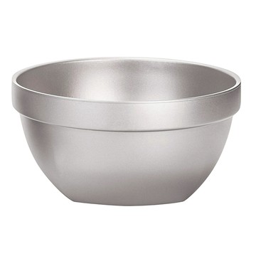 TEMPEST 純鈦雙層隔熱碗 方形大碗公 800ml  純鈦色  1個