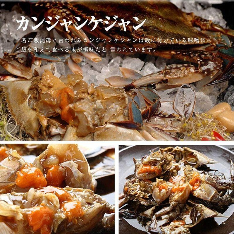 かに カンジャンケジャン(ワタリガニの醤油漬け) 400g（1?2杯） タレ含み ＋ ヤンニョムケジャン(味付けカニ) 800g セット 宮