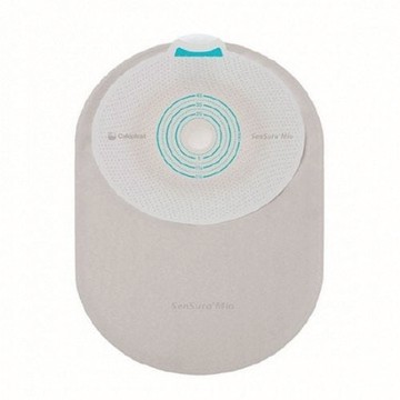 Filtered Ostomy Pouch SenSura Mio One-Piece System Mini 5/8 to 1-3/4 Inch Stoma Closed End Flat, Tr 30 Count by Coloplast