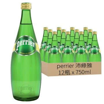 perrier 沛綠雅 氣泡天然礦泉水  750ml  12瓶