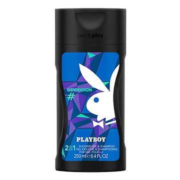 PLAYBOY 花花公子 時代經典男性保濕香水2合1洗髮沐浴膠 250ml  1瓶