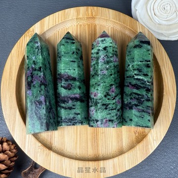 【晶星】 天然紅綠寶能量柱 紅綠寶 能量柱 水晶柱 晶柱 能量柱 水晶 原礦 礦石 天然水晶 開運 開運小物 居家擺件