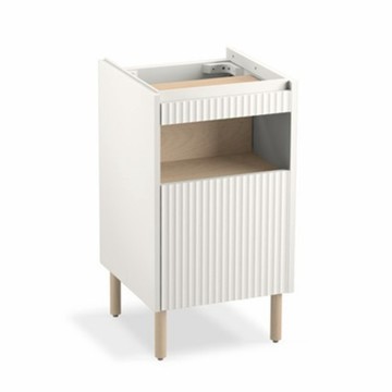 KOHLER Spacity 45cm浴櫃組 粉嫩白(面盆+浴櫃+櫃腳)