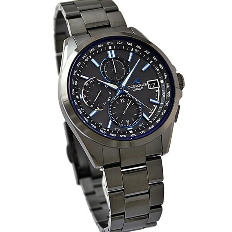 カシオ オシアナス CASIO OCEANUS ソーラー電波 クロノグラフ メンズ 腕時計 OCW-T2600B-1AJF | LINEショッピング