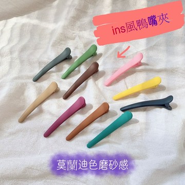 台灣現貨🎉髮夾 ins風磨砂鴨嘴夾 側邊夾 瀏海夾 化妝 美髮夾 無痕髮夾 韓式髮飾髮卡 UT1