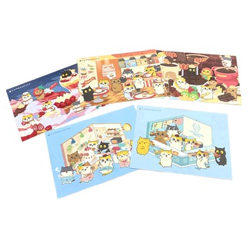 黃阿瑪的後宮生活 後宮美食家明信片 Set 5個 10.5 x 14.8 cm 台灣製  後宮美食家B款 多色