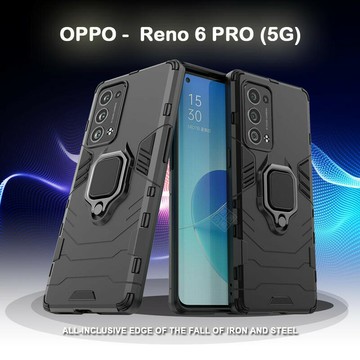 【嚴選外框】 鋼鐵人/俠 OPPO Reno6 PRO 黑豹 磁吸 指環扣 支架 手機殼 軟殼 硬殼 盔甲 防摔 保護殼