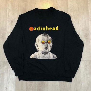 土布垃圾creep搖滾樂隊ins潮牌男女長袖美式復古情侶圓領衛衣帽衫