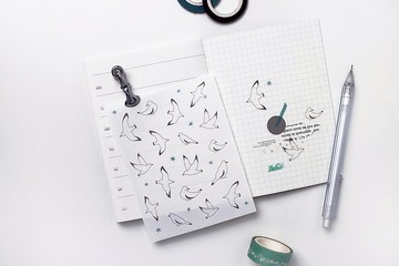 Maotu - 和紙貼紙 (海鷗星辰)