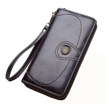 【lapagayo】典雅日系風皮質手拿萬用包- PI-06270-09-雅致黑