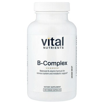 Vital Nutrients, 維生素 B 群複合物，120 粒全素膠囊