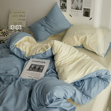 雙人加大薄被套  藍莓奶昔  200 x 230cm